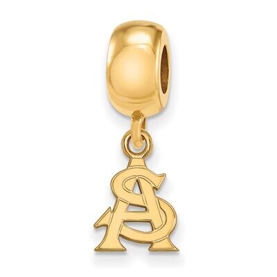 Arizona State University Bead Charm x-Small Dangle Gold-plated Silver GP034AZS, MPN: GP034AZS, 8867…