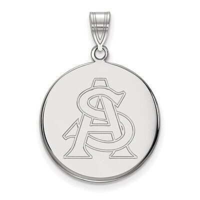 Arizona State University Large Disc Pendant Sterling Silver SS052AZS, MPN: SS052AZS, 886774677514