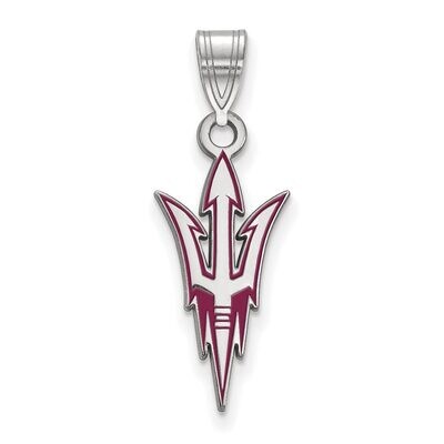 Arizona State University Large Enamel Pendant Sterling Silver SS019AZS, MPN: SS019AZS, 886774677736