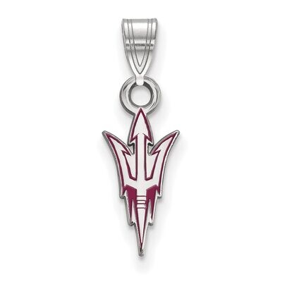 Arizona State University Small Enamel Pendant Sterling Silver SS018AZS, MPN: SS018AZS, 886774677477