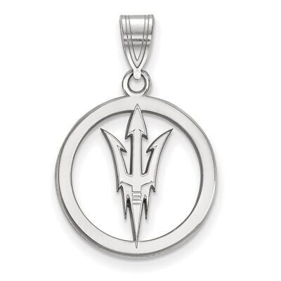 Arizona State University Sm Pendant in Circle Sterling Silver SS020AZS, MPN: SS020AZS, 886774677361