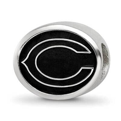 Enameled Chicago Bears NFL Bead Sterling Silver QRS3047, MPN: QRS3047, 191101787294