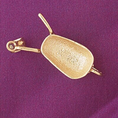 Dazzlers Jewelry Garden Cart Pendant Necklace Charm Bracelet in Yellow, White or Rose Gold 6670, MP…