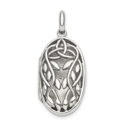 Filigree Locket Pendant Sterling Silver Antiqued QLS851, MPN: QLS851, 886774104355