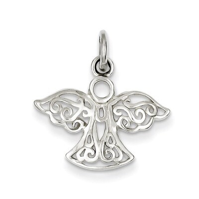 Filigree Angel Charm Sterling Silver QC4755, MPN: QC4755, 883957911557