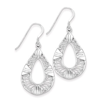 Filigree Earrings Sterling Silver QE9, MPN: QE9, 883957941226