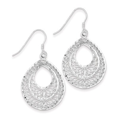 Filigree Earrings Sterling Silver QE1, MPN: QE1, 883957921464