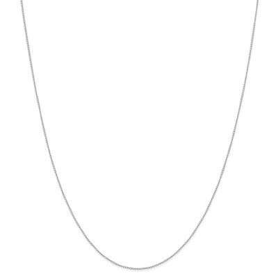 20 Inch Carded Curb Chain 14k white Gold 6CW-20, MPN: 6CW-20, 886774407005