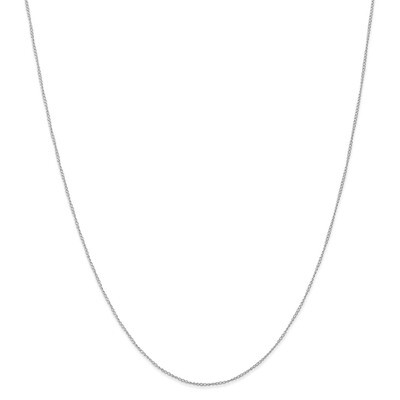 18 Inch Carded Curb Chain 14k white Gold 8CW-18, MPN: 8CW-18, 886774407036