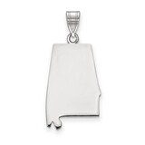 Alabama State Pendant Charm 14k White Gold Engravable XNA707W-AL, MPN: XNA707W-AL, 886774753348