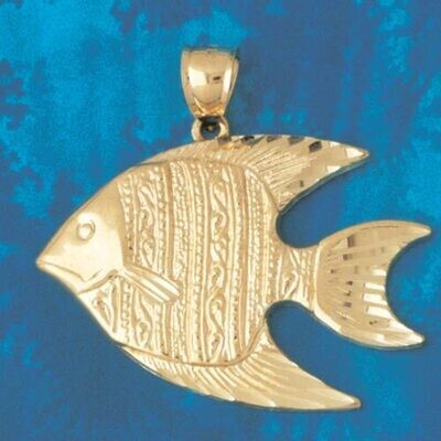 Dazzlers Jewelry Angelfish Pendant Necklace Charm Bracelet in Yellow, White or Rose Gold 627, MPN: …