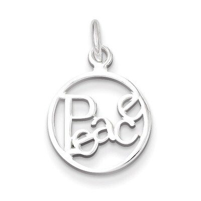 Peace Circle Charm Sterling Silver QC7481, MPN: QC7481, 883957575209
