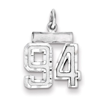 Number 94 Charm Sterling Silver QSN94, MPN: QSN94, 883957121857