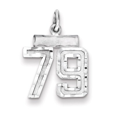 Number 79 Charm Sterling Silver QSN79, MPN: QSN79, 883957121680
