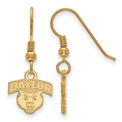 Baylor University x-Small Dangle Earring Wire Gold-plated Silver GP026BU, MPN: GP026BU, 886774929484