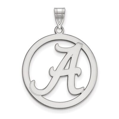 University of Alabama L Pendant in Circle Sterling Silver SS034UAL, MPN: SS034UAL, 886774703251