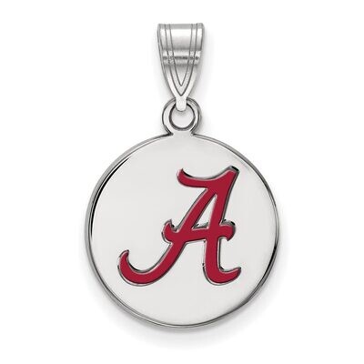 University of Alabama Medium Enamel Disc Pendant Sterling Silver SS040UAL, MPN: SS040UAL, 886774703…