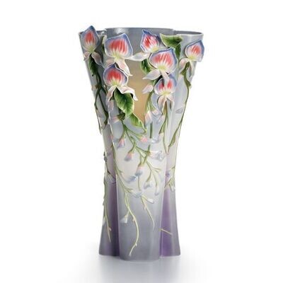 Franz Porcelain Wondrous Wisteria Large Vase (Limited Edition 2,000) FZ10001, MPN: FZ10001,