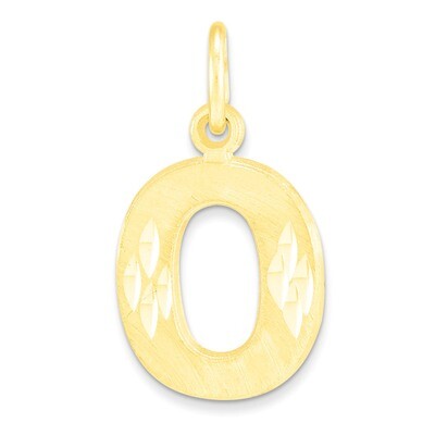 Initial O Charm 10k Gold 10C768O, MPN: 10C768O, 883957430010
