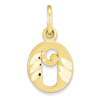 Initial O Charm 10k Gold 10C764O, MPN: 10C764O, 883957456454