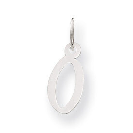 Small Slanted Block Initial O Charm Pendant 14k white Gold YC645O, MPN: YC645O, 191101634307