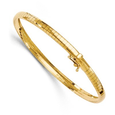 Leslie&#39;s 4mm Domed Omega Necklace 17 Inch 14k Gold HB-1048-17, MPN: 1048-17, 191101742781