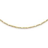 Textured Fancy Link 17 Inch Necklace 14k Gold Polished SF2955-17, MPN: SF2955-17, 883957933221