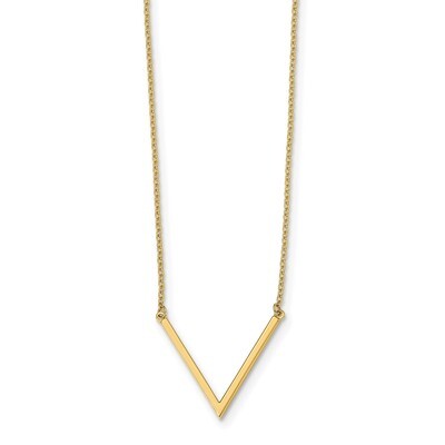 Leslie&#39;s 1 inch Extender Necklace 17 Inch 14k Gold Polished HB-LF1096-17, MPN: LF1096-17, 191101478…