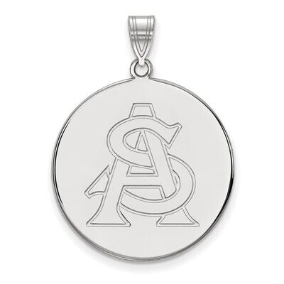 Arizona State University Extra Large Disc Pendant Sterling Silver SS053AZS, MPN: SS053AZS, 88677467…