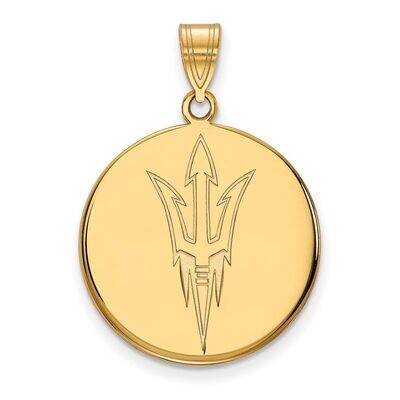 Arizona State University Large Disc Pendant Gold-plated Silver GP049AZS, MPN: GP049AZS, 886774946733