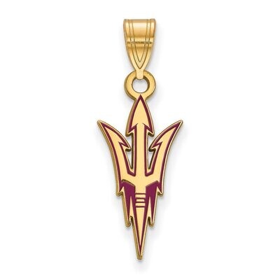 Arizona State University Large Enamel Pendant Gold-plated Silver GP019AZS, MPN: GP019AZS, 886774923…