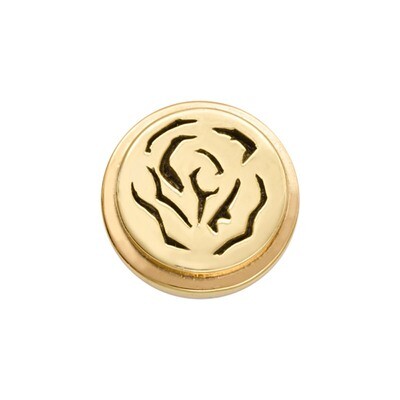 Nikki Lissoni Gold-Plated Rose Coin That Fits S Rings RC2013G, MPN: RC2013G, 8718819234197