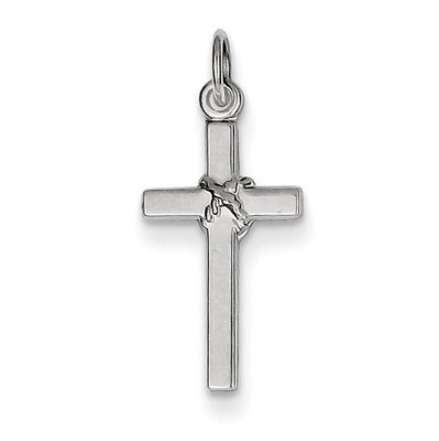 Cross Charm 14k White Gold XR559, MPN: XR559, 883957507132