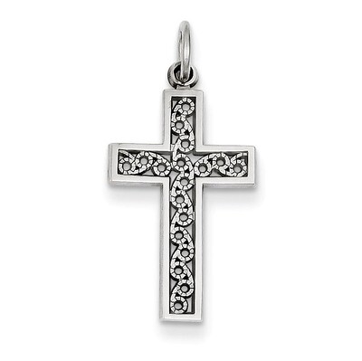 Cross Charm 14k White Gold CH124, MPN: CH124, 883957524368