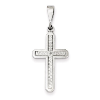 Cross Charm 14k White Gold CH111, MPN: CH111, 883957247304