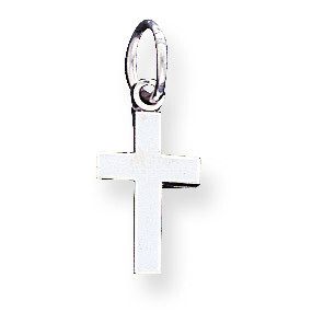 Cross Charm 14k White Gold CH134, MPN: CH134, 883957247205