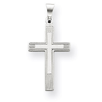 White Cross Charm 14k Gold XR470, MPN: XR470, 886774151786