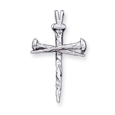 Cross Charm 14k White Gold XR494, MPN: XR494, 883957977867