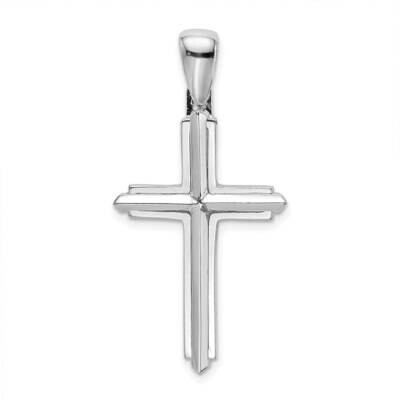 Cross Charm 14k White Gold Polished K8501W, MPN: K8501W,