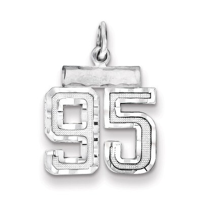 Number 95 Charm Sterling Silver QSN95, MPN: QSN95, 883957121864