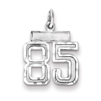 Number 85 Charm Sterling Silver QSN85, MPN: QSN85, 883957121758