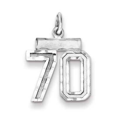 Number 70 Charm Sterling Silver QSN70, MPN: QSN70, 883957121598