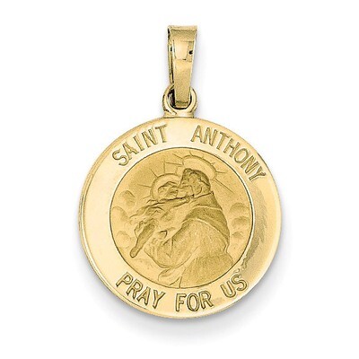 Saint Anthony Medal Charm 14k Gold M1492, MPN: M1492, 886774619033