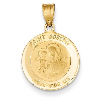 Saint Joseph Medal Charm 14k Gold M1505, MPN: M1505, 637218169252