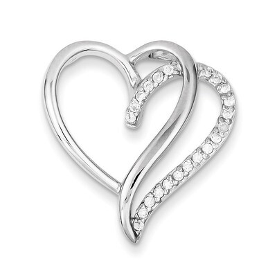 Heart Pendant Sterling Silver Diamond QP1344, MPN: QP1344, 883957958743