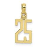 Number 25 Pendant 10k Gold 10NU25, MPN: 10NU25,