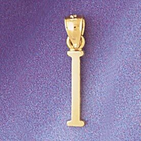 Dazzlers Jewelry Roman Number 1 Pendant Necklace Charm Bracelet in Yellow, White or Rose Gold 95461…