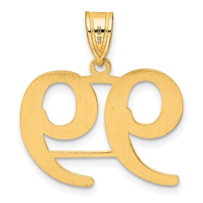 Number 99 Pendant 14k Gold Polished APN99, MPN: APN99, 196904079546
