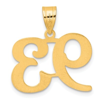 Number 93 Pendant 14k Gold Polished APN93, MPN: APN93, 196904079614