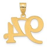 Number 94 Pendant 14k Gold Polished APN94, MPN: APN94, 196904079591